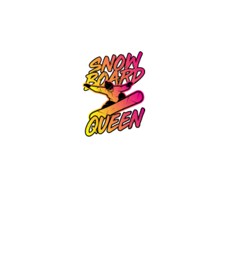 snowboard queen model turcoaz pe tricou