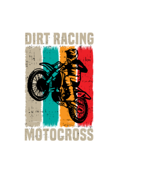 motocross model negru pe tricou
