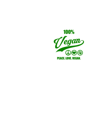 100% vegan model galben neon pe tricou