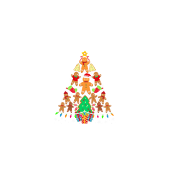 Cookie christmas tree model negru pe tricou