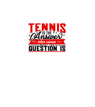 Sport is the answer JUCĂTOR TENIS model alb pe tricou
