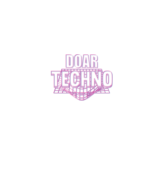 Doar techno model negru pe tricou