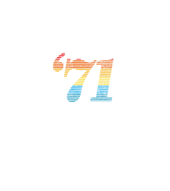 Retro Birthday 1971 model alb pe tricou