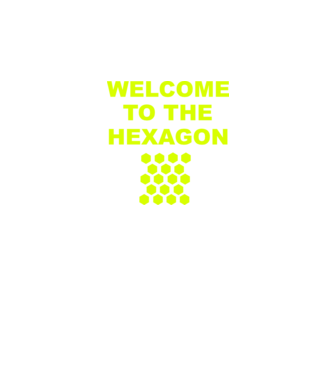 Welcome to the hexagon model bordo pe tricou