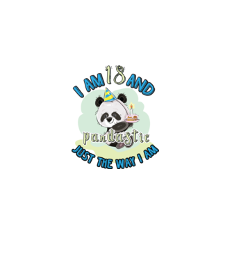 PANDASTIC 18 model alb pe tricou