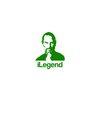 iLegend Steve Jobs model alb pe tricou
