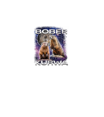 Bóber Kurwa universe model negru pe tricou