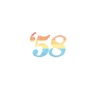 Retro Birthday 1958 model negru pe tricou
