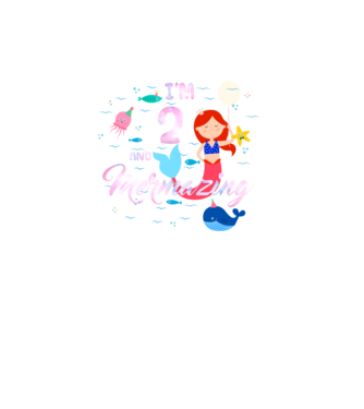 Mermazing Birthday 2 model turcoaz pe tricou