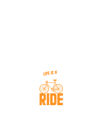 Life is a beautiful ride model negru pe tricou
