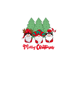 Merry christmas gnomes model turcoaz pe tricou