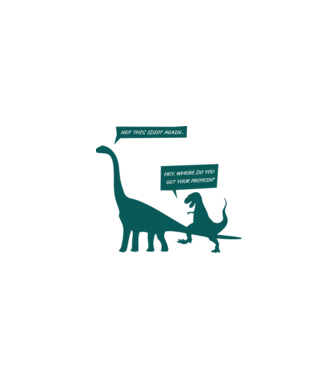 idiot dinosaur vegan model gri pe tricou