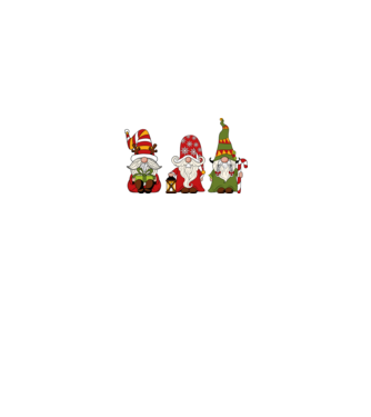 Xmas gnomes 2 model negru pe tricou