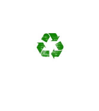 RECYCLE model negru pe tricou