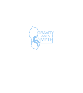 Gravity just a myth model negru pe tricou