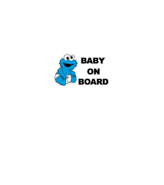Baby Monster model alb pe tricou