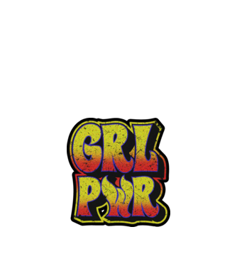 Girl power model alb pe tricou