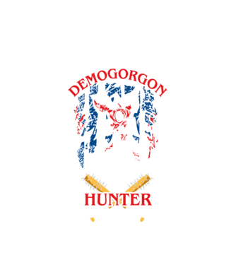 Demogorgon hunter model alb pe tricou
