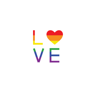 love lgbtq model roz deschis pe tricou