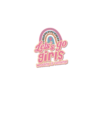 Lets go girls model alb pe tricou