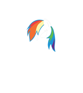 Rainbow Dash model gri pe tricou