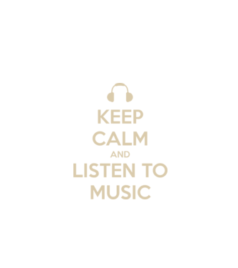 keep calm and listen to music model negru pe tricou