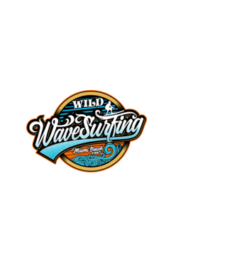 WaveSurfing model negru pe tricou