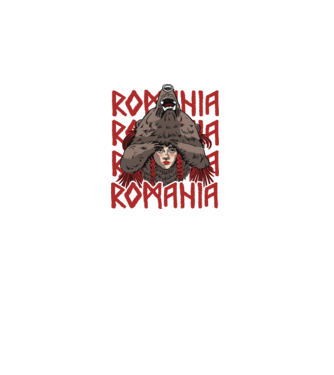 Dansul Ursului romania model negru pe tricou