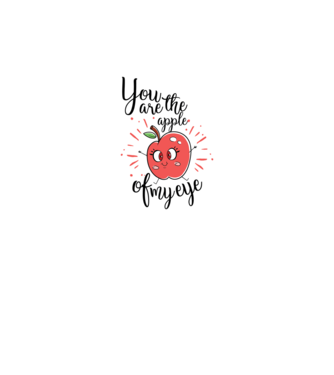 You drive me bananas you are the apple of my eye model negru pe tricou