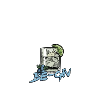 Let the fun be gin model negru pe tricou