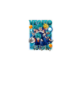 vegito dragonball model negru pe tricou
