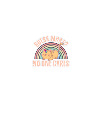 Guess what pisică-unicorn model negru pe tricou