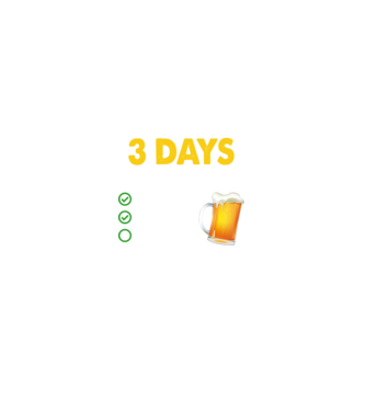 I only drink 3 days a week model negru pe tricou