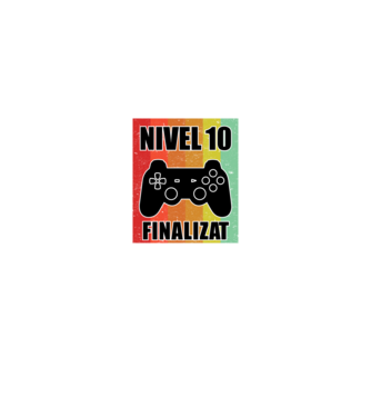 Nivel 10 finalizat model negru pe tricou