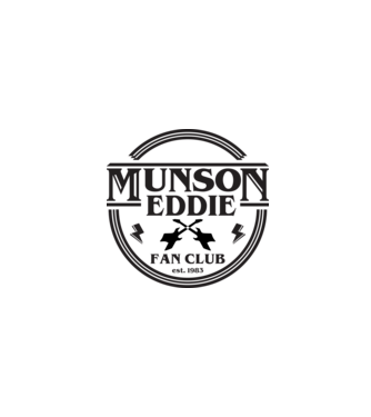 eddie munson fan club est 1983 model alb pe tricou