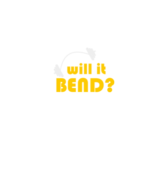 Will it bend model negru pe tricou