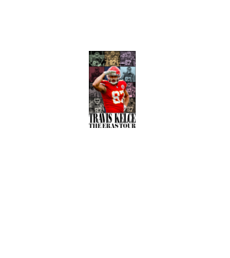 Taylor Swift Eras Travis Kelce model alb pe tricou
