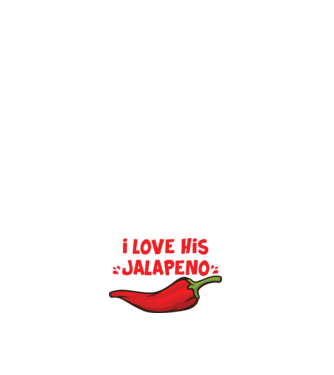 Couple JALAPENO model alb pe tricou