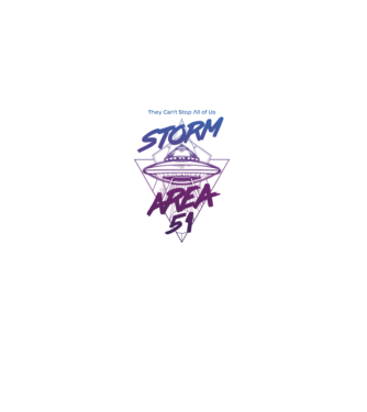 storm area 51 ufo purple model alb pe tricou