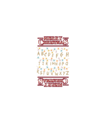 merry christmas upside down model negru pe tricou