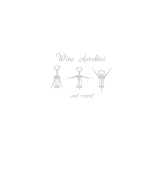 Wine Aerobics model negru pe tricou