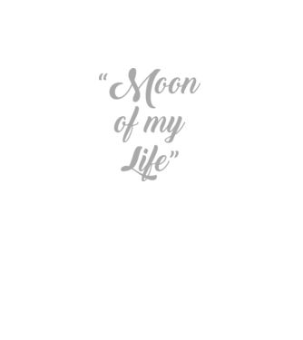 Moon of my life model negru pe tricou