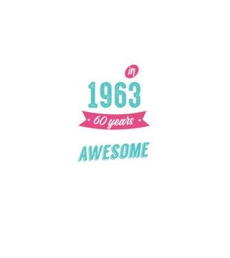 Made in 1963 model negru pe tricou