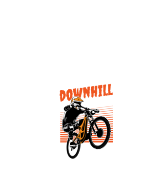 TR Downhill model negru pe tricou