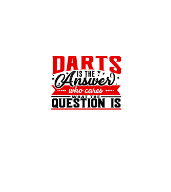 Sport is the answer DARTS model gri pe tricou