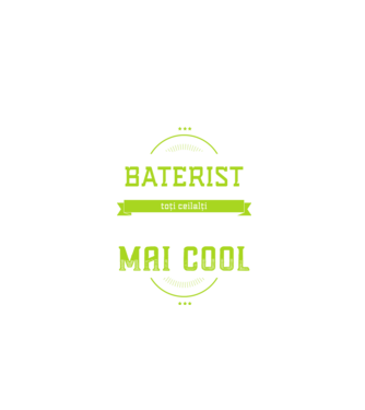 sunt baterist, la fel ca toți ceilalți, dar mult mai cool model negru pe tricou