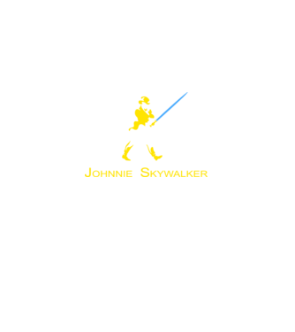 Johnnie Skywalker model negru pe tricou