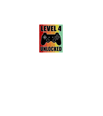 level 4 unlocked retro gamer model negru pe tricou