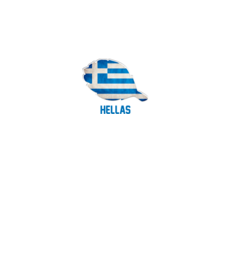 Steag grecesc model alb pe tricou