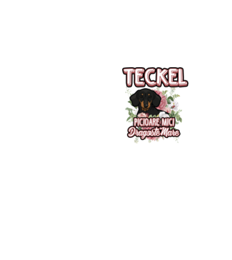 teckel : picioare mici dragoste mare model galben neon pe tricou